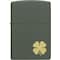 Zippo 2024 Zippo Four Leaf Clover, Green Matte ZIP-49796 - alternate 1